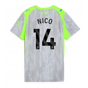 Fotbalové Dres Manchester City Nico Gonzalez #14 Dámské Třetí Oblečení 2025-26 Krátký Rukáv